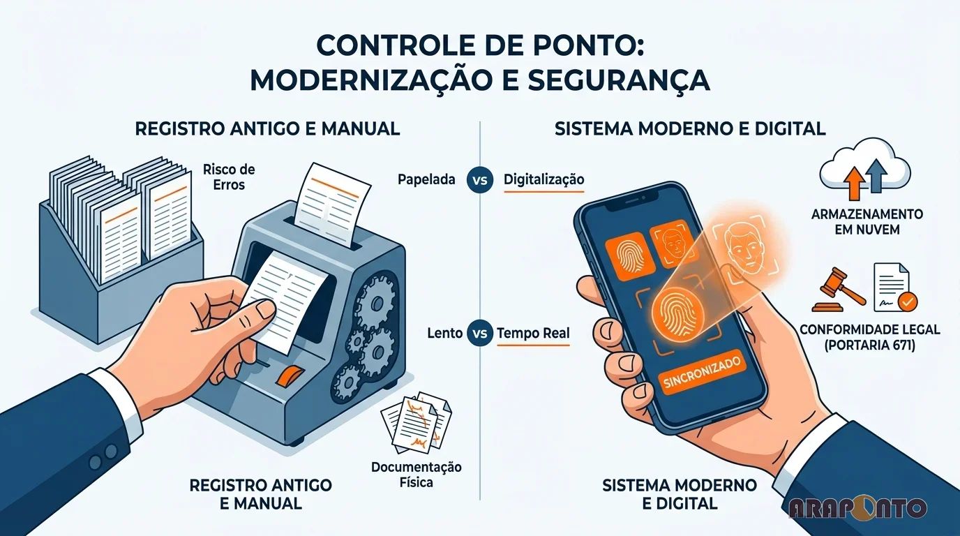 controlar o ponto de funcionários em regime de teletrabalho