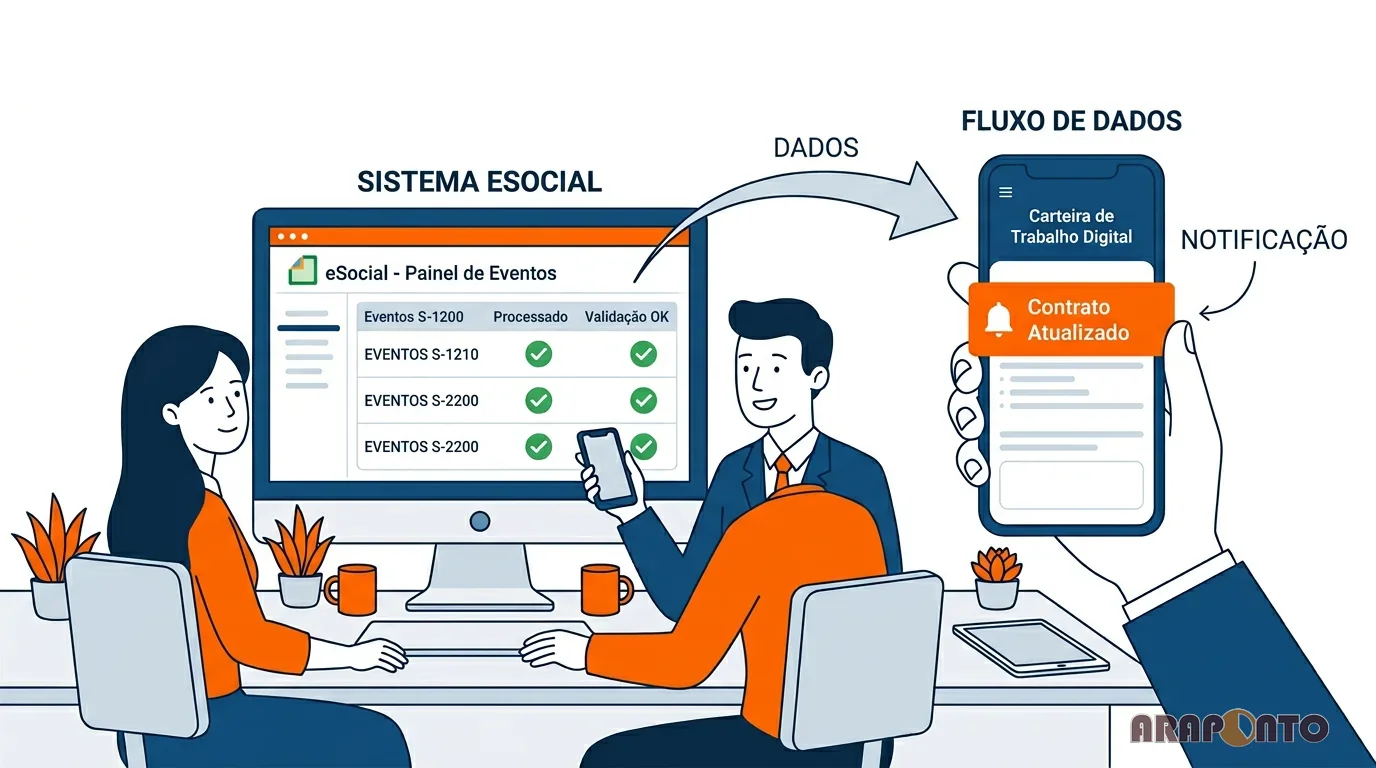 as empresas fazem as anotações na CTPS digital